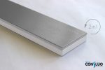 Peštan kanalice Confluo Frameless Line belo staklo slika 2