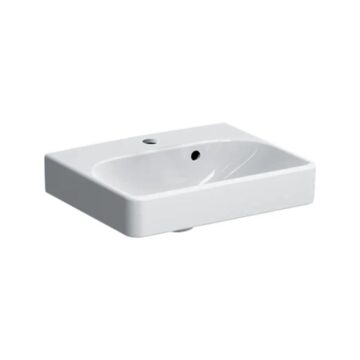 Geberit Smyle Square 45 lavabo sa asimetričnim prelivom