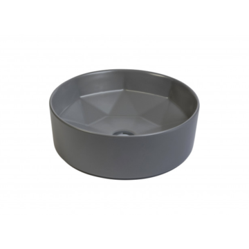 Minotti nadgradni lavabo Ø410x145 mat sivi