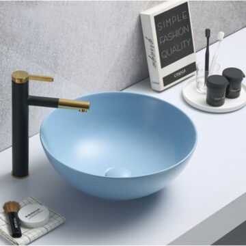 Minotti nadgradni lavabo Ø415x155 mat plavi 7008PM