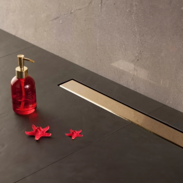 Peštan kanalice Frameless Line Gold