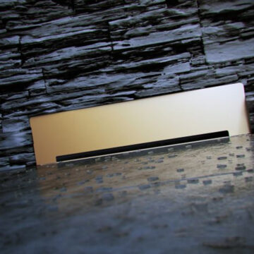 Peštan kanalica Wall Drain gold