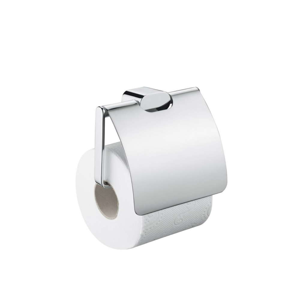 GEDY Portasapone Tonale In Acciaio Inox E Vetro Satinato - Cromato, Fissaggio A Parete, Design Italiano