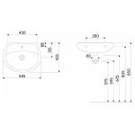 KOLO Idol 55 lavabo dimenzije