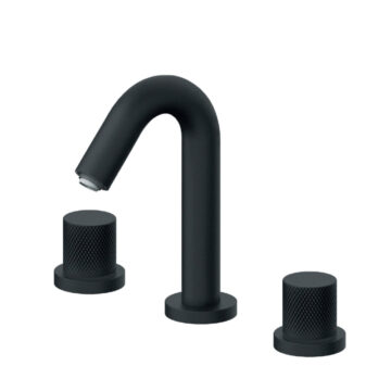 Rosan S2 Black baterija podgradna za lavabo dvoručna