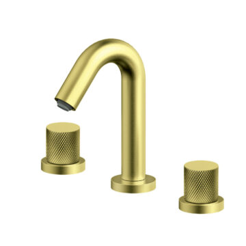 Rosan S2 Gold baterija podgradna za lavabo dvoručna