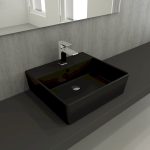 Bocchi Milano nadgradni lavabo 50cm mat crna slika