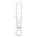 Ormarić sa korpom Pino Art Venus tehnicki crtez