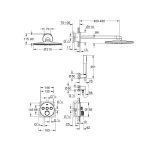 Grohe Grohtherm SmartControl termostatski ugradni set sa okruglom ružom