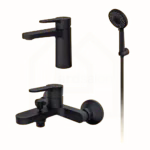 Rosan Blau sa tuš ručicom set Black