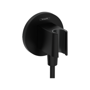 Hansgrohe Fixfit S priključak za tuš crevo sa držačem za tuš crna mat