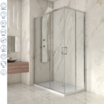 Element tuš kabine Concept Atlas Element staklo 6mm providno Element tuš kabine Concept Atlas Element staklo 6mm providno