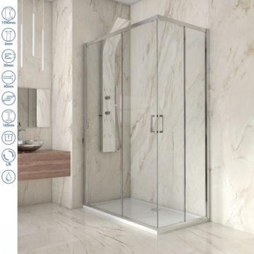 Element tuš kabine Concept Atlas Element staklo 6mm providno