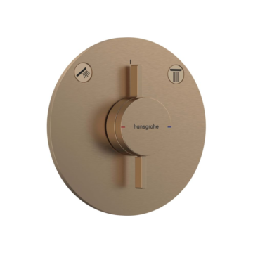 Hansgrohe DuoTurn S ugradna maska sa dva izlaza, bronza