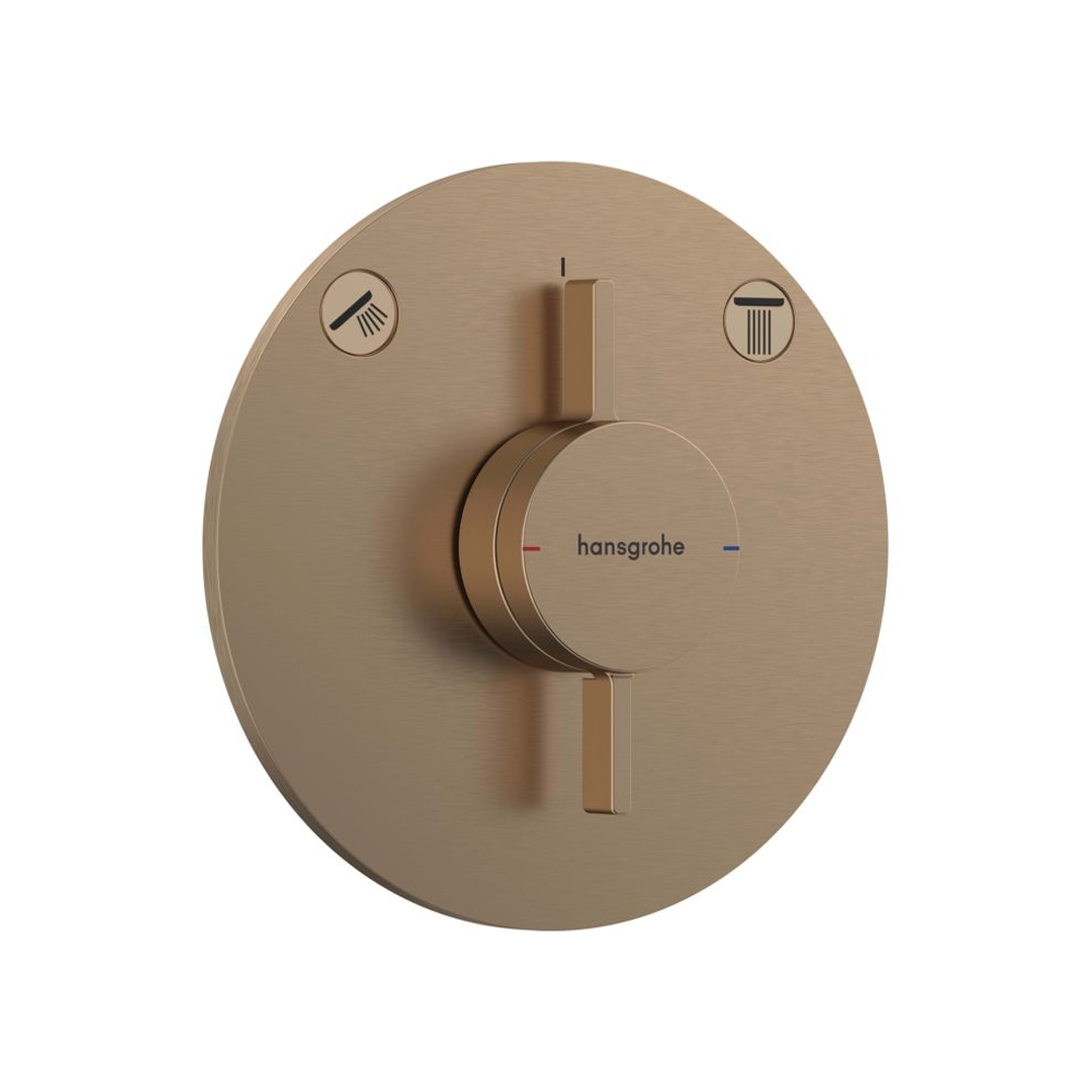 Hansgrohe DuoTurn S ugradna maska sa dva izlaza, bronza