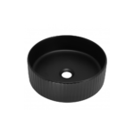 Minotti nadgradni lavabo Ø360x115 mat crni 7039CM