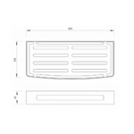Concept Etažer ravni S-S 304 Robusto dark tehnicki crtez