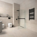 Copen Monte Superior Walk-in tuš paravan, polica i držač mat crni