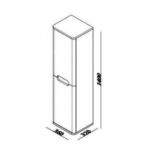 LineArt Wing vertikala tehnicki crtez