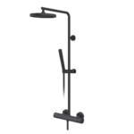 Rosan Stolz S4 Black baterija za tuš kadu sa usponskim i ručnim tušem