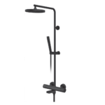 Rosan Stolz S4 Black baterija za tuš kadu sa usponskim tušem i izlivom