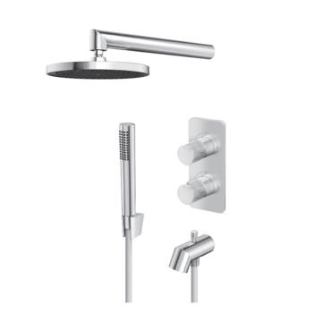 Rosan Stolz S4 termostatska uzidna baterija sa izlivom, tuš ružom i ručnim tušem