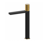 Copen Nook Grip baterija za lavabo visoka mat crna / brušeno zlato