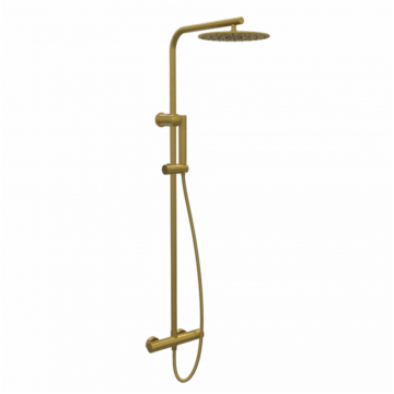 Copen Nook baterija i usponski tuš okrugli set brušeno zlato