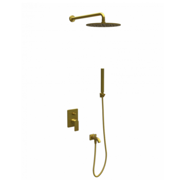 Copen Nook baterija sa tuš setom 3 brušeno zlato