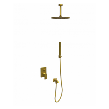 Copen Nook baterija sa tuš setom 7 brušeno zlato