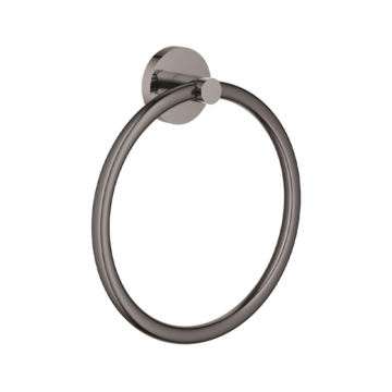 Grohe Essentials okrugli držač peškira crna sjaj