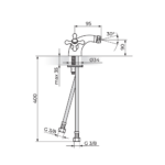 Rosan Brontee baterija za bide tehnicki crtez