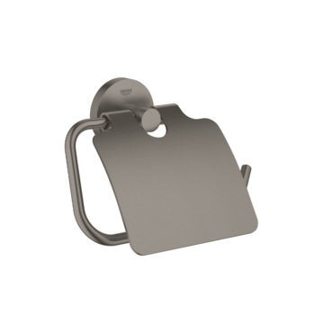 Grohe Essentials držač toalet papira sa poklopcem crna mat