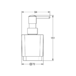 Grohe Selection Cube dozer za sapun tehnicki crtez