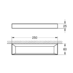 Grohe Selection Cube držač za peškir tehnicki crtez