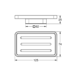 Grohe Selection Cube posuda za sapun tehnicki crtez