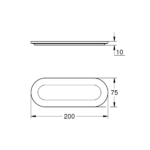 Grohe Selection posuda za sapun bez držača tehnicki crtez