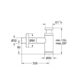 Grohe sifon tehnicki crtez