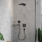 Hansgrohe Fixfit priključak za zidni tuš crna/hrom