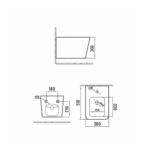 Minotti Piano konzolni bide