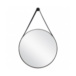 Minotti ogledalo fi 70 sa kožnim kaišem