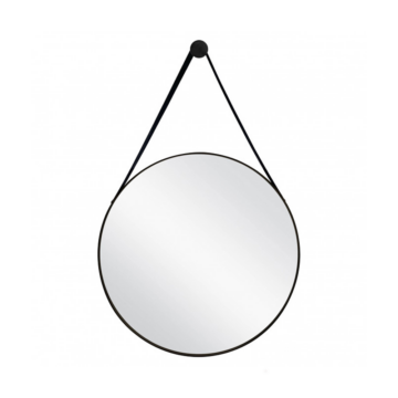 Minotti ogledalo fi 70 sa kožnim kaišem