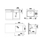 Blanco sudopera Etagon 500-U + pribor tehnicki crtez