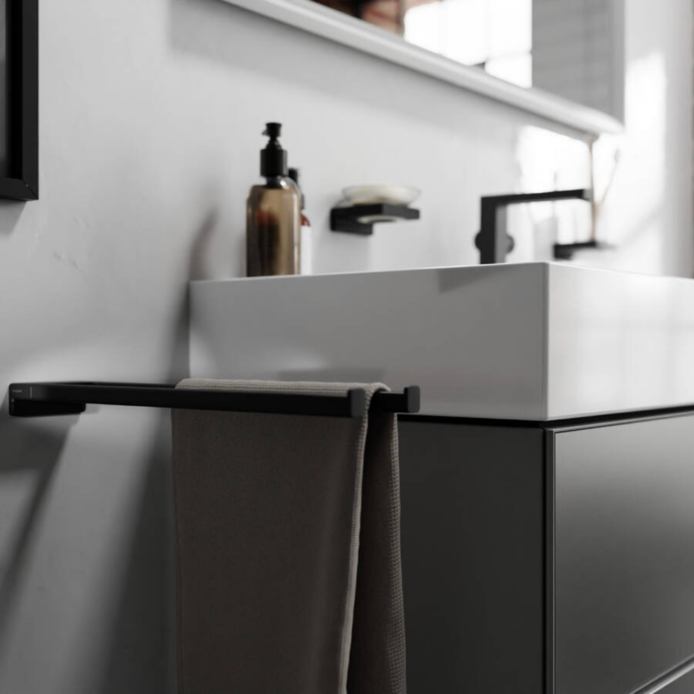 Hansgrohe AddStoris držač za peškire sa dve ručke Matt Black 41770670 ...