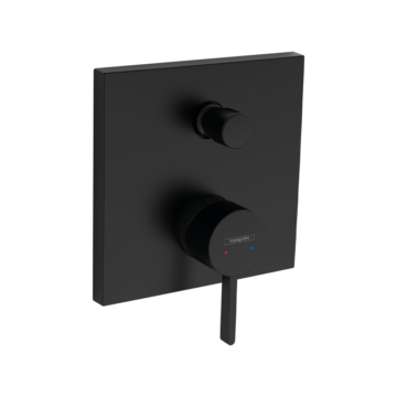 Hansgrohe Finoris ugradna maska za tuš sa prebacivačem crna mat