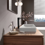 Hansgrohe Vivenis slavina za umivaonik visoka 250 sa podsklopom crna mat