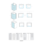 Copen Atlas Black staklo 6mm tc