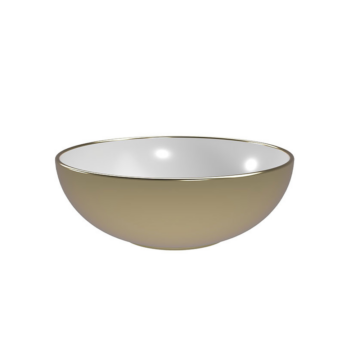 Copen nadgradni lavabo 415x415x155 zlatno beli C-15-202