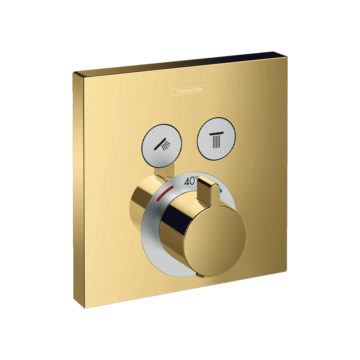 Hansgrohe ShowerSelect mešač termostatski za tuš kadu 2 funkcije zlatni