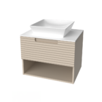 Lavabo sa ormarićem 60 Pino Art Piedra Bež 2005 HOR Compact